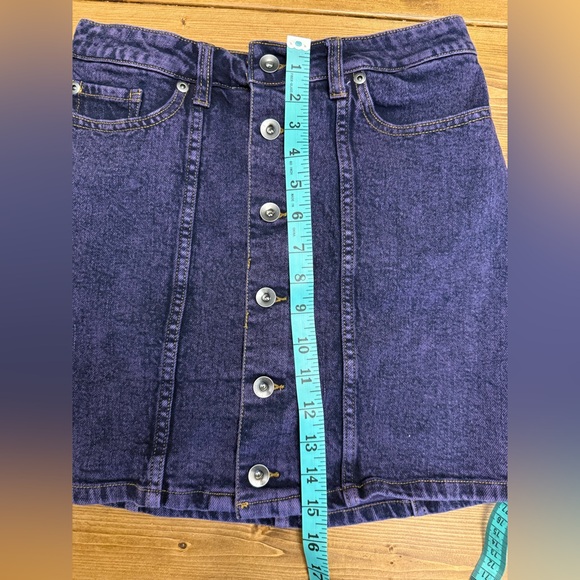 Hot Topic Purple Denim Mini Skirt - Picture 4 of 5